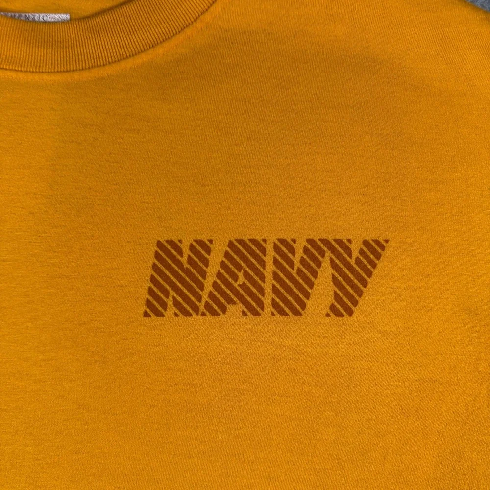 US Navy Originals Alpha Mills T-Shirt Mens XL Gold Yellow Short Sleeve NEX USA